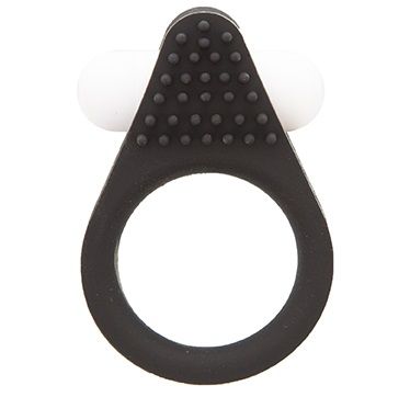 Чёрное эрекционное кольцо LIT-UP SILICONE STIMU RING 1 BLACK - Dream Toys - в Калуге купить с доставкой