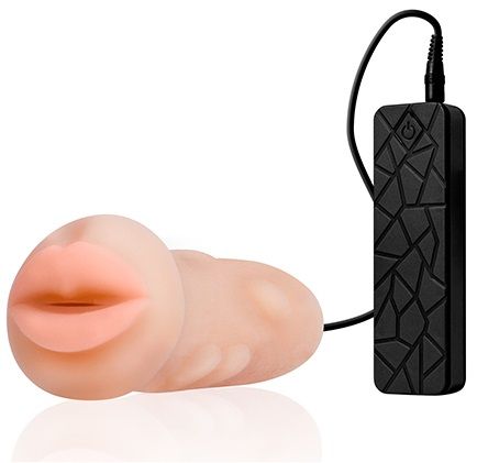 Мастурбатор-ротик с вибрацией REALSTUFF VIBRATING MASTURBATOR MOUTH - Dream Toys - в Калуге купить с доставкой