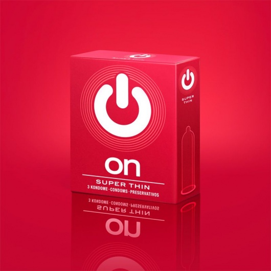 Супертонкие презервативы ON) Super Thin - 3 шт. - ON) - купить с доставкой в Калуге