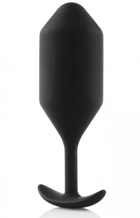 Чёрная пробка для ношения B-vibe Snug Plug 4 - 14 см. - b-Vibe