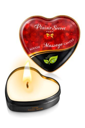 Массажная свеча с нейтральным ароматом Bougie Massage Candle - 35 мл. - Plaisir Secret - купить с доставкой в Калуге