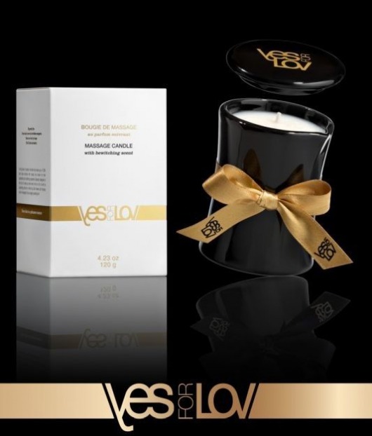 Массажная аромасвеча BEWITCHING MASSAGE CANDLE - 120 мл. - YESforLOV - купить с доставкой в Калуге