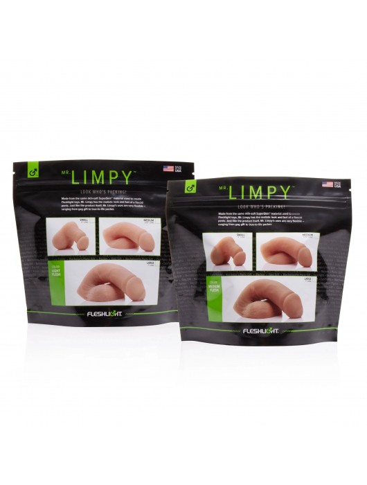 Мягкий имитатор пениса Fleshton Limpy среднего размера - 17 см. - Fleshlight - купить с доставкой в Калуге
