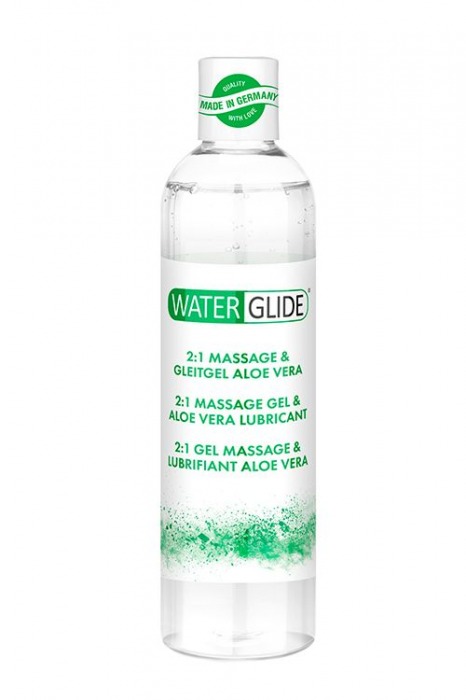 Гель-смазка 2-в-1 MASSAGE   LUBRICANT ALOE VERA - 300 мл. - Waterglide - купить с доставкой в Калуге