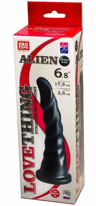 Насадка для трусиков харнесс Alien - 17,5 см. - LOVETOY (А-Полимер) - купить с доставкой в Калуге