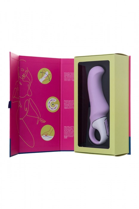 Сиреневый вибратор Charming Smile - 18,5 см. - Satisfyer