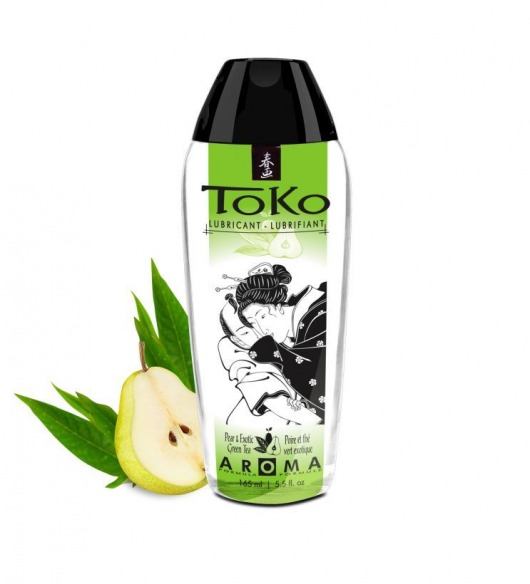 Интимный гель TOKO Pear   Exotic Green Tea с ароматом груши и зеленого чая - 165 мл. - Shunga - купить с доставкой в Калуге