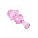 Розовая фигурная анальная втулка - 9,8 см. - Sexus в Калуге Розовая фигурная анальная втулка - 9,8 см. - Sexus