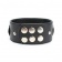 Черный кожаный ошейник с короткими шипами - БДСМ Арсенал - купить с доставкой в Калуге Черный кожаный ошейник с короткими шипами - БДСМ Арсенал - купить с доставкой в Калуге