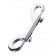 Серебристый двухсторонний карабин TOYFA Metal - ToyFa - купить с доставкой в Калуге